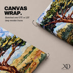 Ancient Tree Wall Art Windswept Cypress Framed Canvas Landscape Botanical Rustic Home Decor
