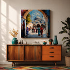 Hagia Sophia Wall Art Ayasofya Framed Canvas Istanbul Watercolor Islamic Prayer Room Home Decor