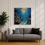 Tropical Fish Wall Art Coral Reef Framed Canvas Ocean Marine Life Coastal Home Decor