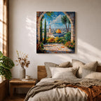 Dome of the Rock Wall Art Masjid Al Aqsa Framed Canvas Jerusalem Islamic Decor