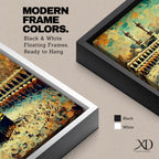Abstract Kaaba Wall Art Mecca Mosque Framed Canvas Mecca Religious Islamic Home Decor