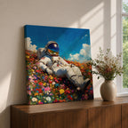 Astronaut Wall Art Space Explorer Framed Canvas Cosmic Galaxy Outer Space Home Decor
