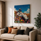 Astronaut Wall Art Space Explorer Framed Canvas Cosmic Galaxy Outer Space Home Decor