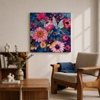 Floral Wall Art Flower Bouquet Framed Canvas Botanical Garden Boho Home Decor