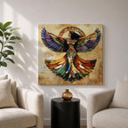 Isis Wall Art Egyptian Goddess Framed Canvas Mosaic Ancient Mythology Egypt Temple Home Decor