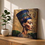 Nefertiti Wall Art Egyptian Queen Framed Canvas Ancient Egypt Pharaoh Royalty History Home Decor