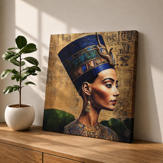 Nefertiti Wall Art Egyptian Queen Framed Canvas Ancient Egypt Pharaoh Royalty History Home Decor