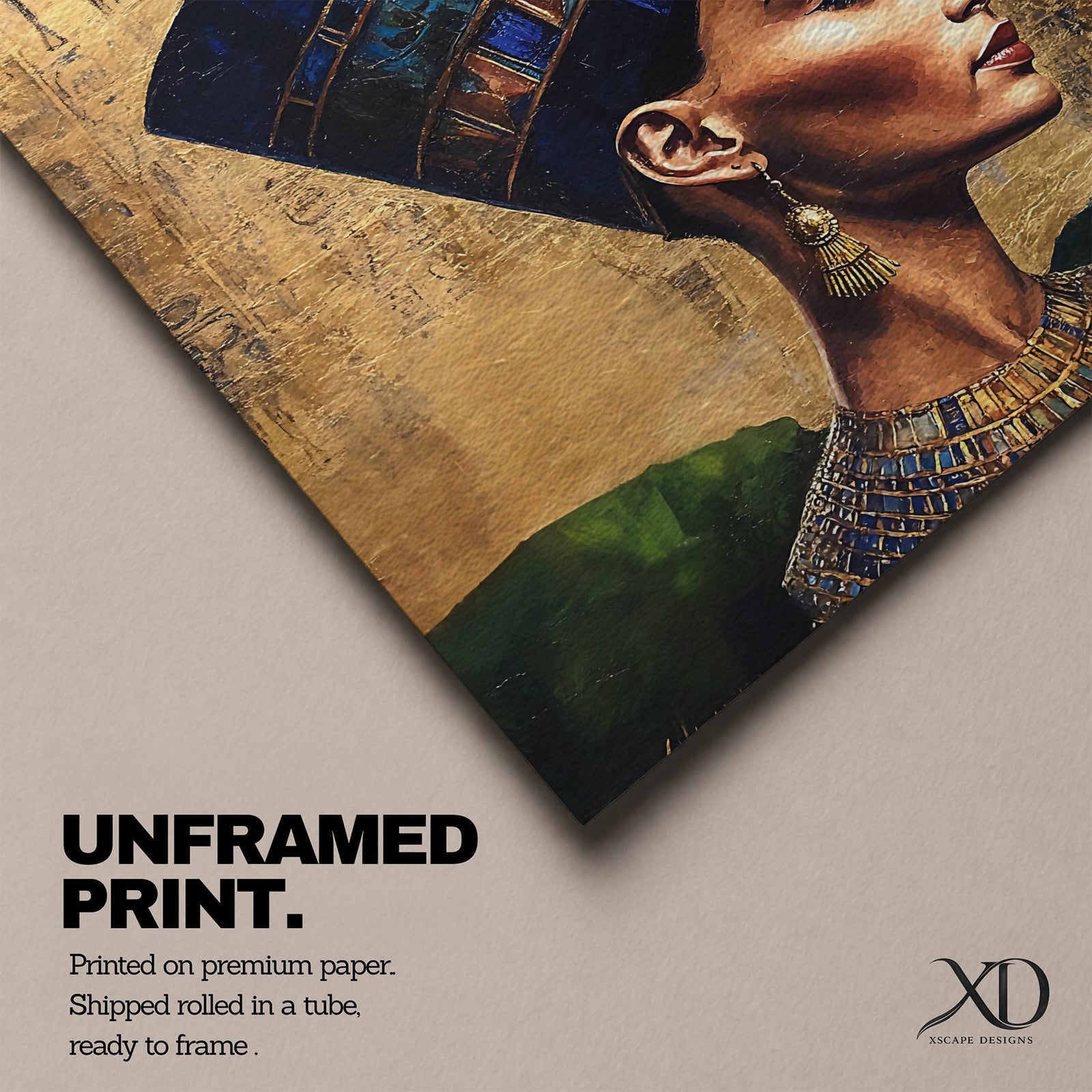 Nefertiti Wall Art Egyptian Queen Framed Canvas Ancient Egypt Pharaoh Royalty History Home Decor