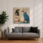 Horus Wall Art Falcon God Framed Canvas Ancient Egyptian Mythology Egypt Temple Home Decor