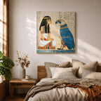 Horus Wall Art Falcon God Framed Canvas Ancient Egyptian Mythology Egypt Temple Home Decor