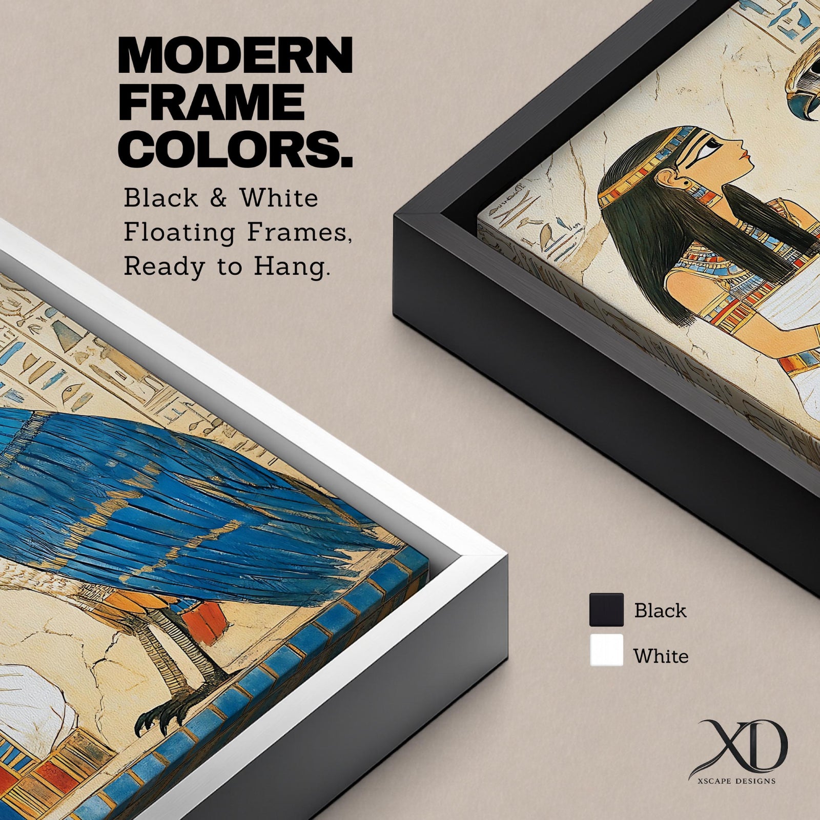 Horus Wall Art Falcon God Framed Canvas Ancient Egyptian Mythology Egypt Temple Home Decor