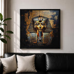 King Tut Wall Art Tutankhamun Pharaoh Framed Canvas Ancient Egyptian Egypt History Home Decor