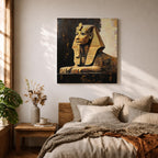 Sphinx of Giza Wall Art Egyptian Statue Framed Canvas Ancient Egypt Pyramid Home Decor