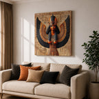 Isis Goddess Wall Art Egyptian Deity Framed Canvas Ancient Egypt Mythology Temple Home Decor