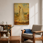 Our Lady Fatima Wall Art Virgin Mary Framed Canvas Catholic Sacred Religious Home Decor