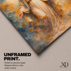 Virgin Mary Wall Art Blessed Mother Framed Canvas Heavenly Catholic Christian Spiritual Decor