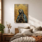 Our Lady of Guadalupe Wall Art Prayer Framed Canvas Virgen del Tepeyac Catholic Decor