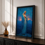 Virgin Mary Wall Art Prayer Pose Framed Canvas Madonna Christian Catholic Wall Decor