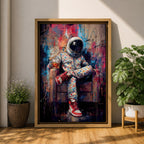 Astronaut Wall Art Street Style Space Painting Hypebeast Canvas Urban Graffiti Decor Sneaker Art