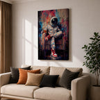 Astronaut Wall Art Street Style Space Painting Hypebeast Canvas Urban Graffiti Decor Sneaker Art