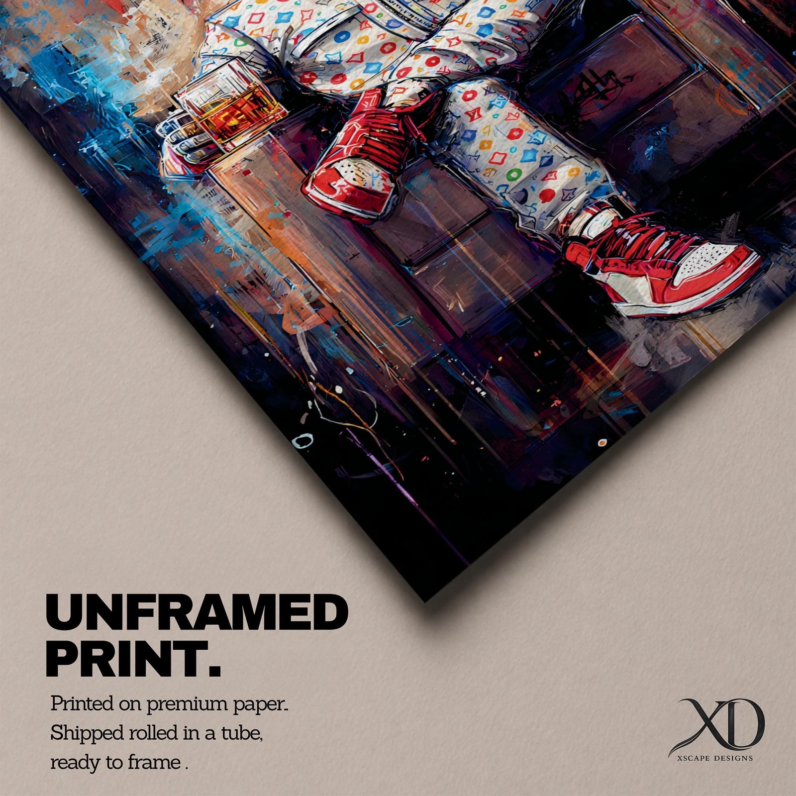Astronaut Wall Art Street Style Space Painting Hypebeast Canvas Urban Graffiti Decor Sneaker Art