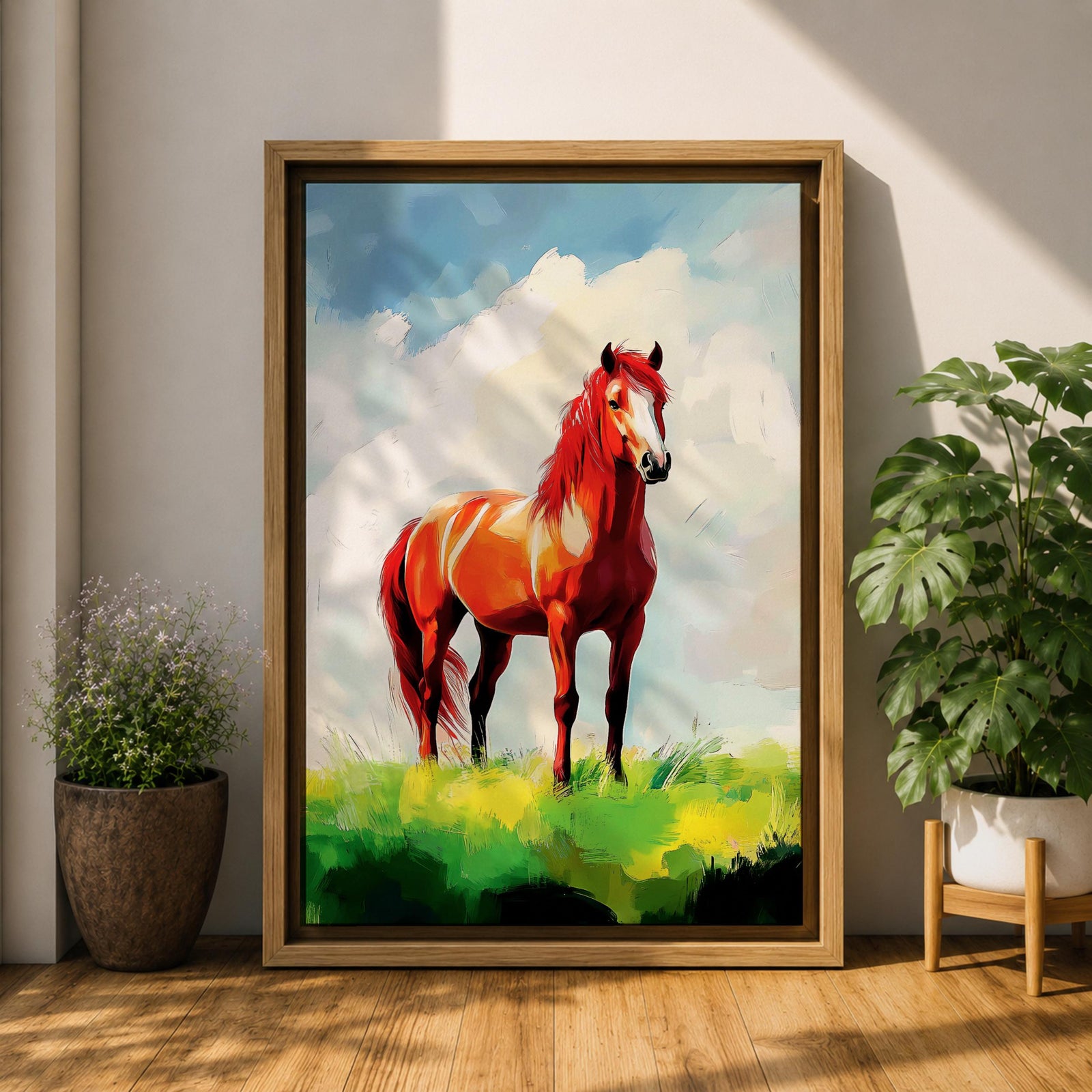 Horse Wildlife Wall Art Farm Horse Nature Rustic Ranch Gift Living Room Home Decor