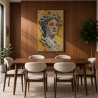 Medusa Wall Art Greek Mythology Framed Canvas Statue Sunglasses Modern Pop Art Decor