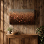 Meadow Flower Wall Art Prairie Bloom Framed Canvas Wildflower Impasto Rustic Home Decor