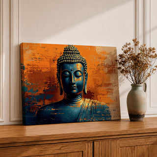 Buddha Wall Art Shakyamuni Framed Canvas Buddhist Meditation Zen Spiritual Bedroom Decor