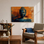 Buddha Wall Art Shakyamuni Framed Canvas Buddhist Meditation Zen Spiritual Bedroom Decor