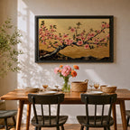 Cherry Blossom Wall Art Sakura Framed Canvas Japanese Botanical Asian Floral Boho Home Decor