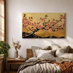 Cherry Blossom Wall Art Sakura Framed Canvas Japanese Botanical Asian Floral Boho Home Decor