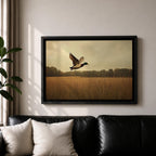 Mallard Duck Wall Art Anas Platyrhynchos Framed Canvas Wildlife Rustic Farmhouse Nature Home Decor
