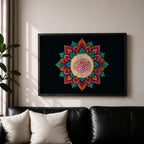 Bismillah Wall Art Arabic Calligraphy Framed Canvas Quran Islamic Allah Muslim Home Decor