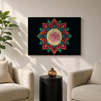 Bismillah Wall Art Arabic Calligraphy Framed Canvas Quran Islamic Allah Muslim Home Decor