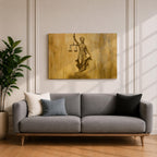 Lady Justice Wall Art La Justicia Framed Canvas Courtroom Lawyer Attorney Legal Home Decor