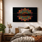 Bismillah Wall Art Arabic Calligraphy Framed Canvas Quran Ramadan Islamic Allah Muslim Home Decor