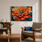 Peony Wall Art Bloom Framed Canvas Botanical Garden Abstract Floral Living Room Home Decor
