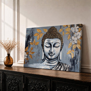Buddha Wall Art Gautama Framed Canvas Buddhism Vintage Buddhist Zen Home Decor