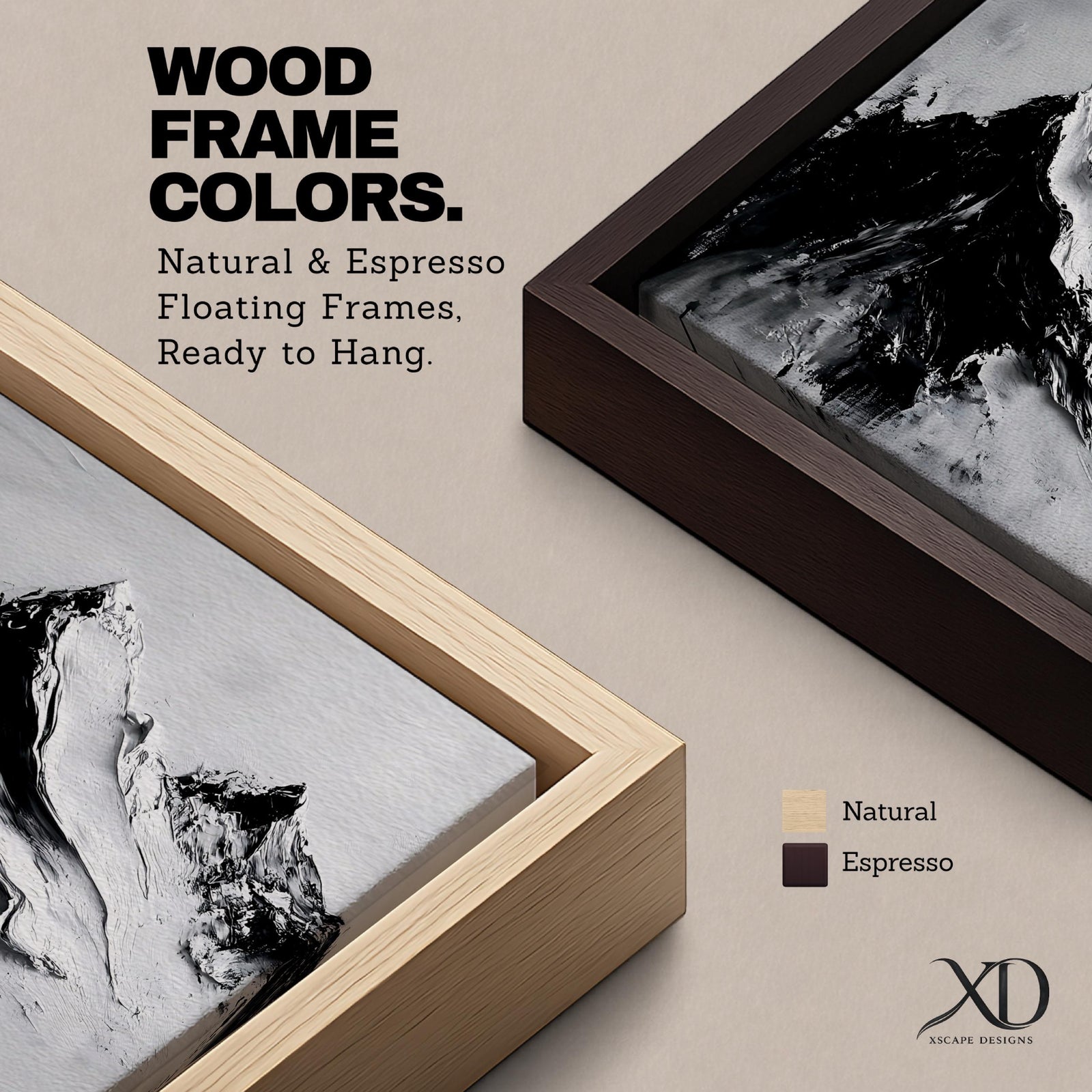 Mountain Wall Art Alpine Peaks Framed Canvas Nature Minimalist Landscape Nordic Modern Decor