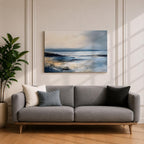 Seascape Wall Art Coastal Ocean Framed Canvas Abstract Landscape Gift Beach Home Decor