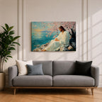 Jesus Wall Art Christ Framed Canvas Biblical Christian Prayer Room Catholic Home Decor
