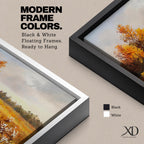 Autumn Meadow Wall Art Golden Meadow Framed Canvas Countryside Farmhouse Home Decor
