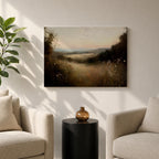 Meadow Wall Art Wildflower Field Framed Canvas Countryside Valley Rustic Farmhouse Home Decor