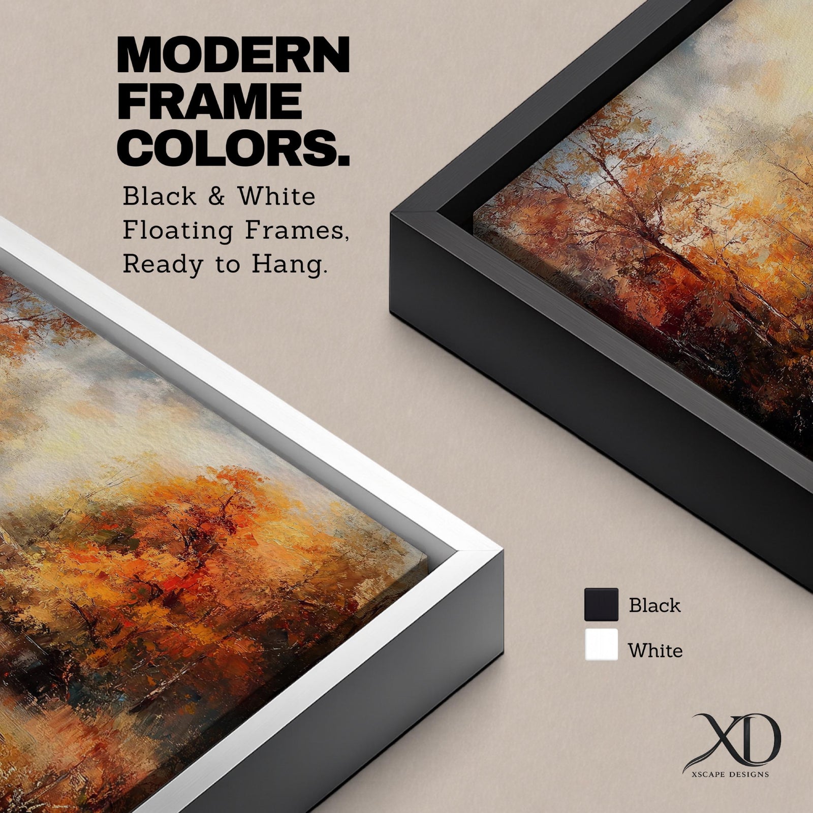An oil painting of an autumn landscape featuring a stone arch bridge over a calm river surrounded by vibrant fall foliage in warm tones. The vintage style uses textured brushstrokes to create depth and atmosphere, capturing the serene beauty of a rustic woodland scene in autumn.
