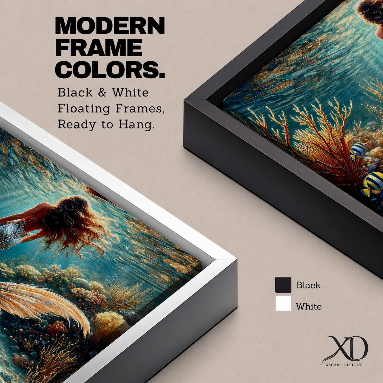 A detailed underwater scene featuring a mermaid with flowing hair and a shimmering tail surrounded by coral reefs and tropical fish, rendered in a realistic style that captures the fantasy and mythological essence of the sea maiden in a vibrant ocean environment.