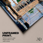 Artwork showing the courtyard of Al-Masjid an-Nabawi viewed through a carved Islamic arch, featuring the iconic green dome of the Prophet’s Mosque with tall minarets, reflective marble floor, and bright sky above the sacred mosque complex in Medina.