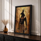 Anubis Egyptian God Wall Art Jackal Deity Ancient Mythology Gift Living Room Home Decor