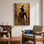 Anubis Egyptian God Wall Art Jackal Deity Ancient Mythology Gift Living Room Home Decor