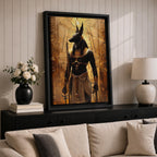 Anubis Egyptian God Wall Art Jackal Deity Ancient Mythology Gift Living Room Home Decor